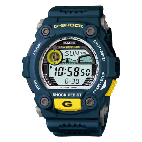 Casio G-SHOCK Blue and Yellow Digital Dial Watch G-7900-2