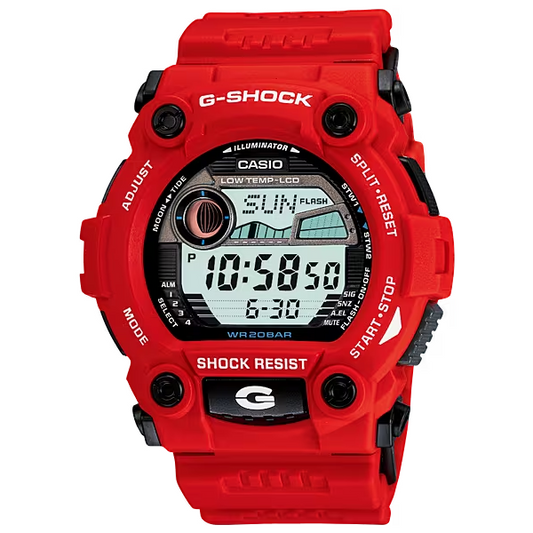 Casio G-SHOCK Red Digital Moon Phase Watch G7900A-4