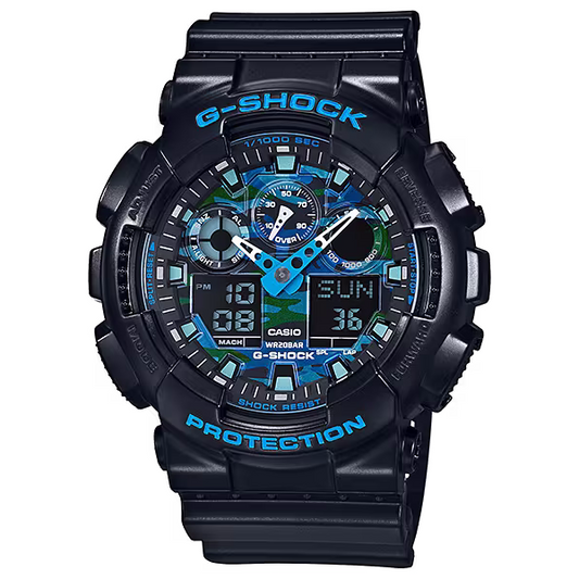 Casio G-SHOCK Analog-Digital Men's Black Watch GA100CB-1A